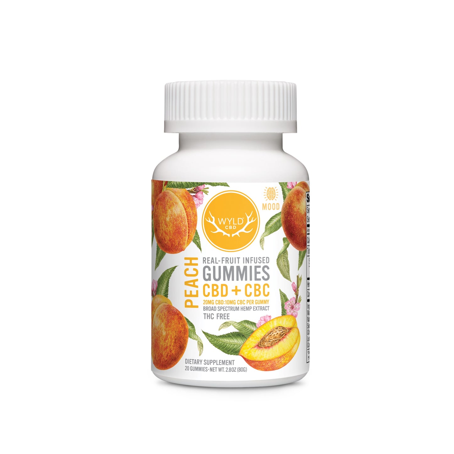Gummies, Peach - Broad Spectrum from Wyld