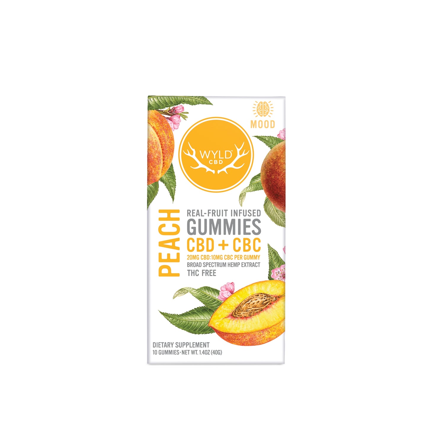 Gummies, Peach - Broad Spectrum from Wyld