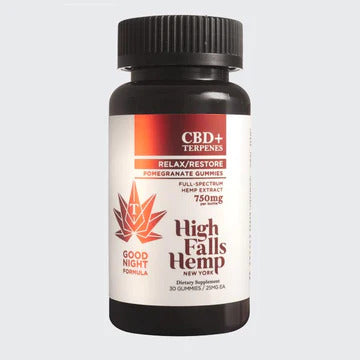 Gummies, Relax, Pomegranate - Full Spectrum from High Falls