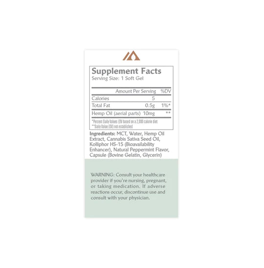 Softgels, Regular - Full Spectrum from MiraFlora