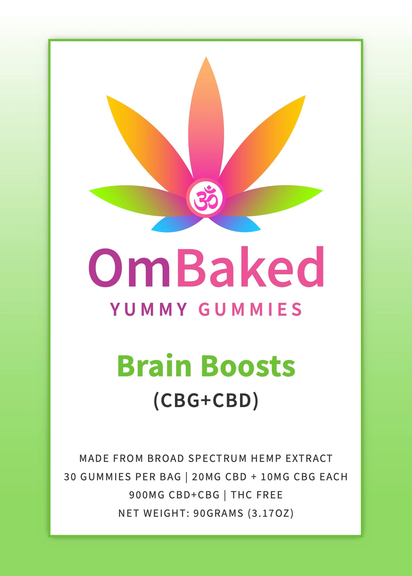 OmBaked Yummy Gummies - Brain Boosts