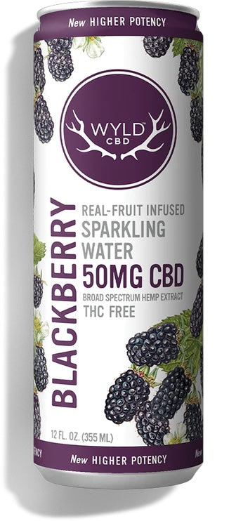 Sparkling Water - Broad Spectrum from Wyld - 50mg CBD (in store & pick up only)