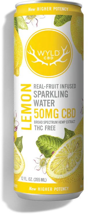 Sparkling Water - Broad Spectrum from Wyld - 50mg CBD (in store & pick up only)