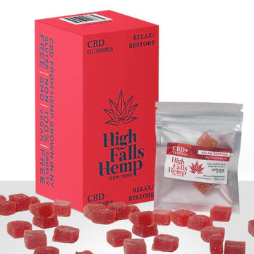Gummies, Relax, Pomegranate - Full Spectrum from High Falls