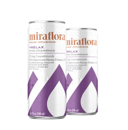 Sparkling Water, Relax - Full Spectrum from Miraflora (in store & pickup only)