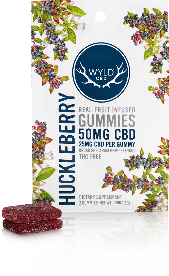 Gummies, Huckleberry - Broad Spectrum from Wyld