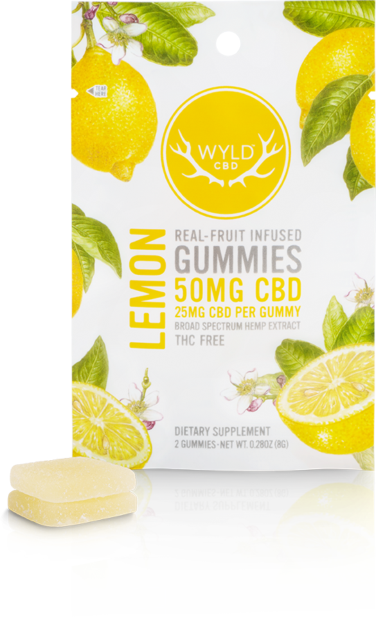 Gummies, Lemon - Broad Spectrum from Wyld