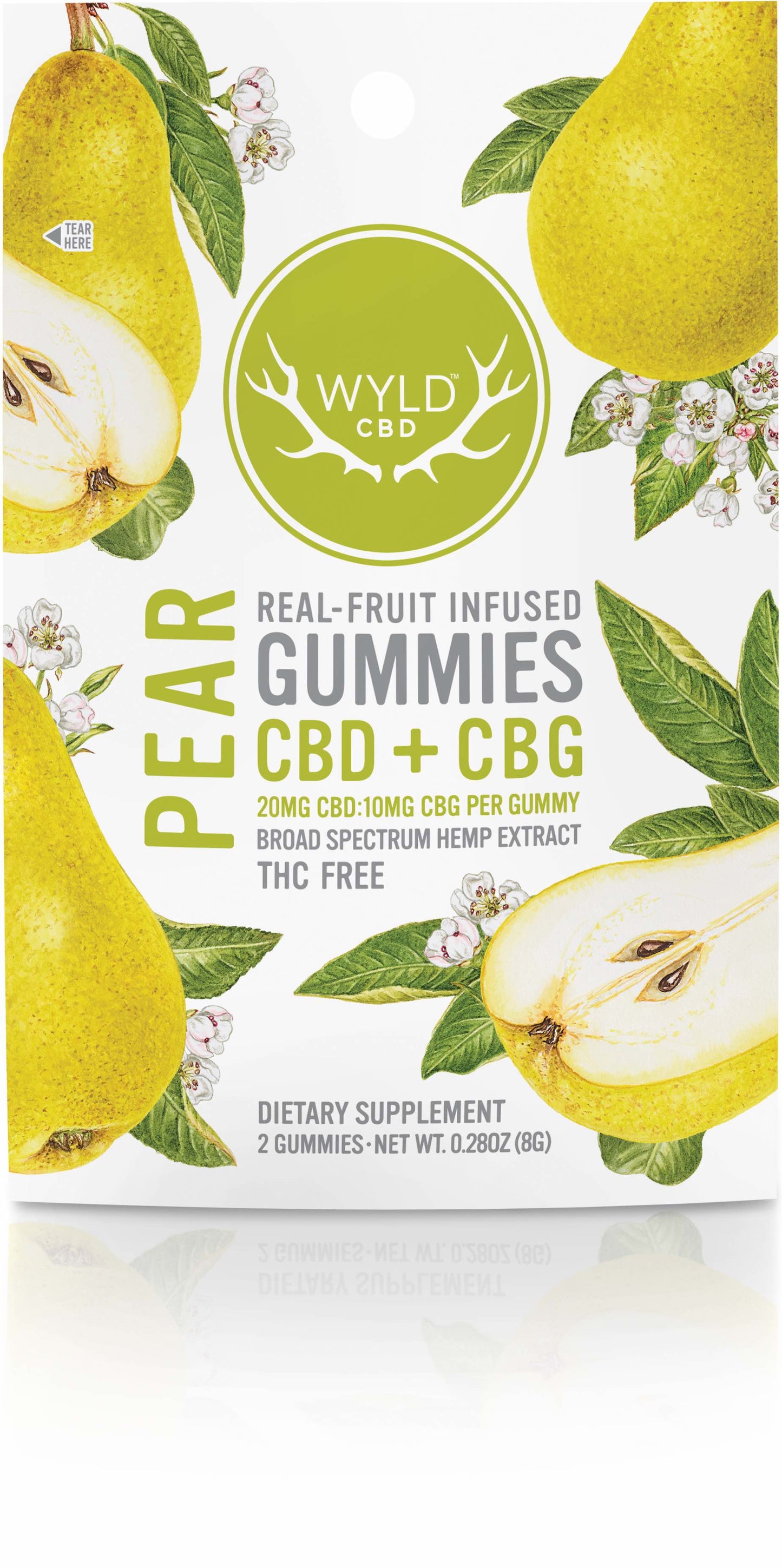 Gummies, Pear - Broad Spectrum from Wyld