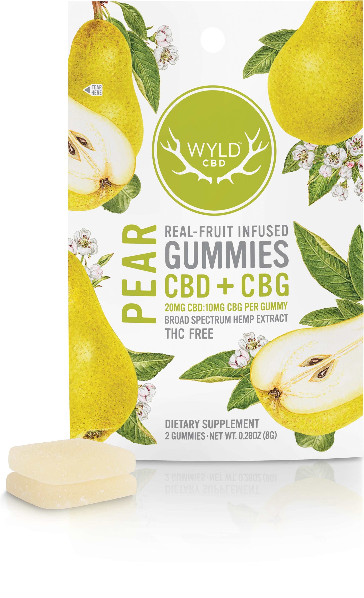 Gummies, Pear - Broad Spectrum from Wyld