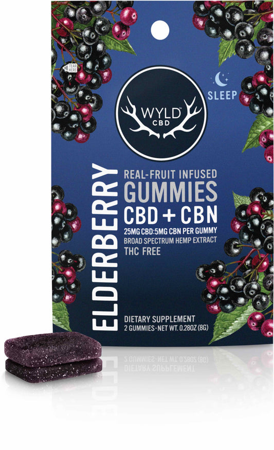 Gummies, Elderberry - Broad Spectrum from Wyld